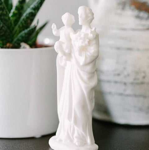 St Joseph Statue - White