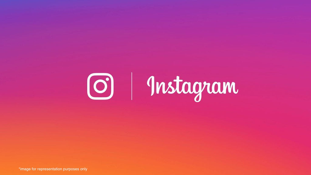 A header image with the Instagram logo. 
