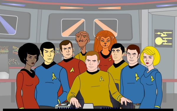 The crew of the USS Enterprise in Star Trek: The Animated Series (image via GeekTyrant)