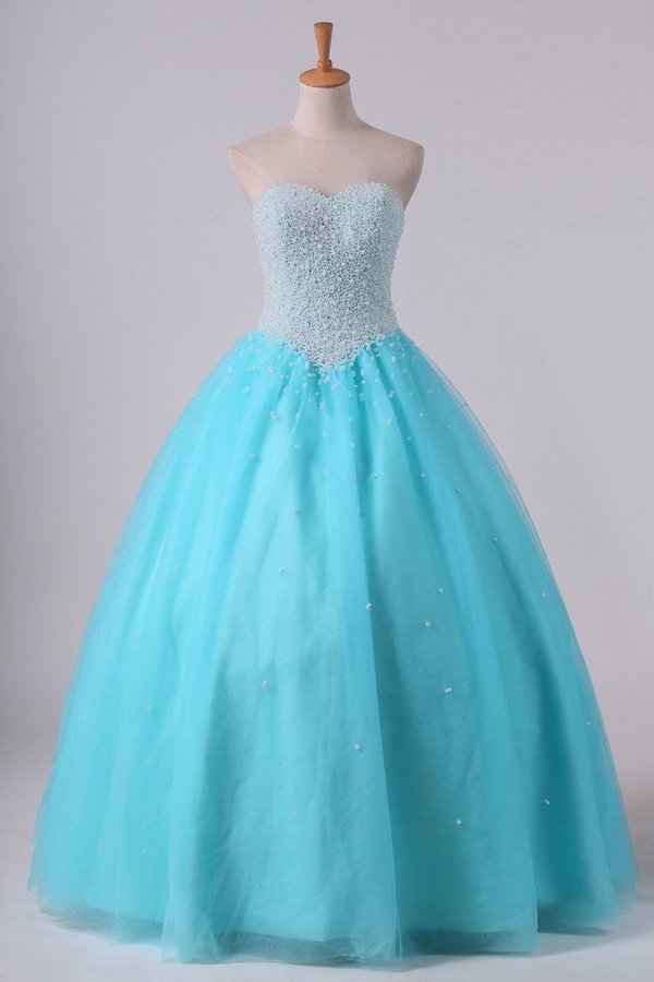 Buy Cheap 2020 Ball Gown Sweetheart Quinceanera Dresses With Pearls ...