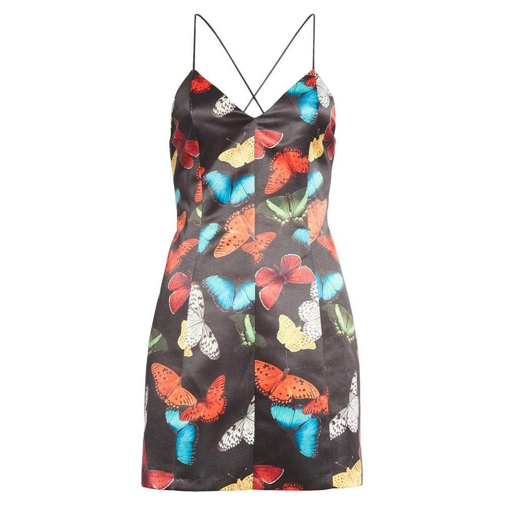 Alice + Olivia Tayla Butterfly Paneled Mini Dress | Zoom Boutique ...