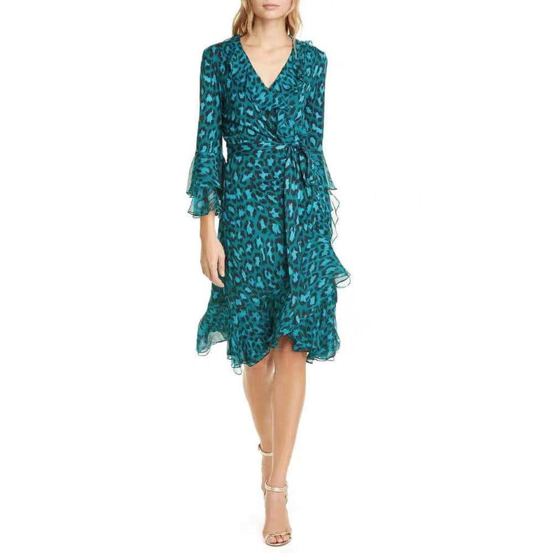 dvf carli wrap dress