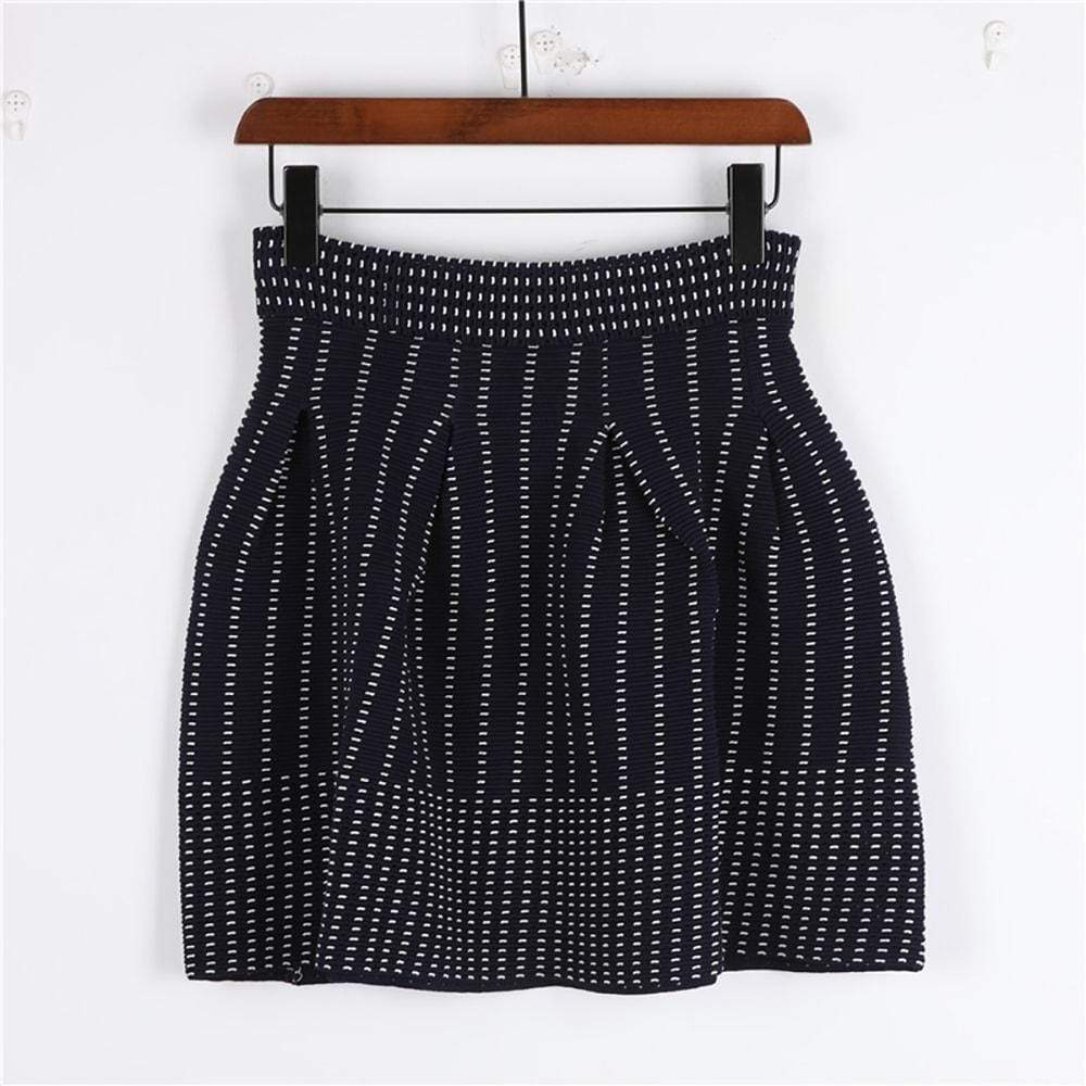 Maje Josette Jacquard Pleated Stretch Knit Mini Skirt | Zoom Boutique ...