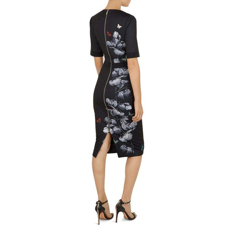 liziiey masquerade printed bodycon dress