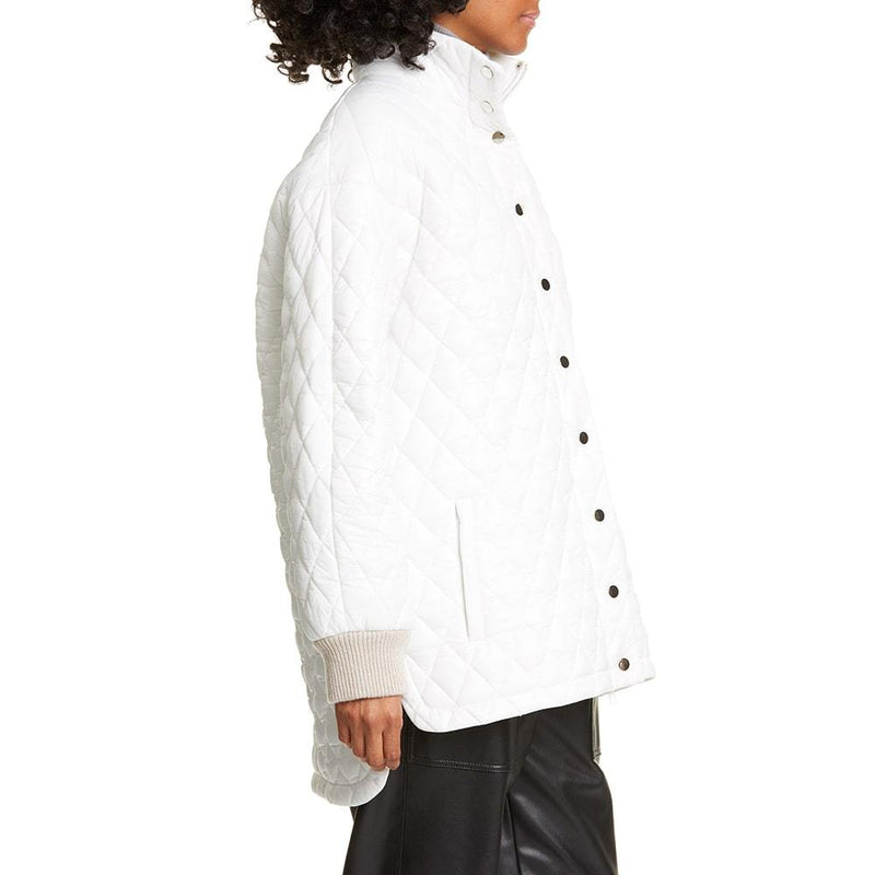 TIBI Soft Quilting Quilted Oversized Carcoat Jacket | Zoom Boutique