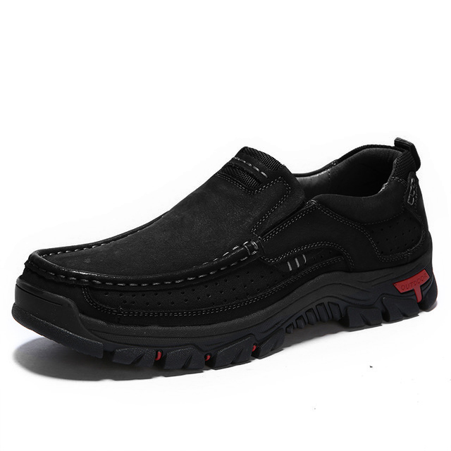 stylish black non slip shoes