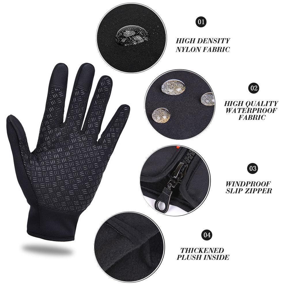 warm thermal gloves cycling running driving gloves