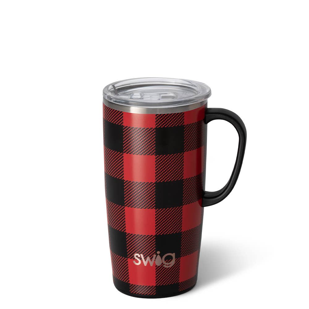 Swig, Buffalo Plaid 22 oz Travel Mug