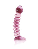 Shop JOUJOU: ICICLE No. 28  Pink Textured Glass Dildo