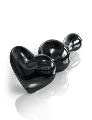 Shop JOUJOU: Icicles No. 74 - Black Heart Glass Butt Plug