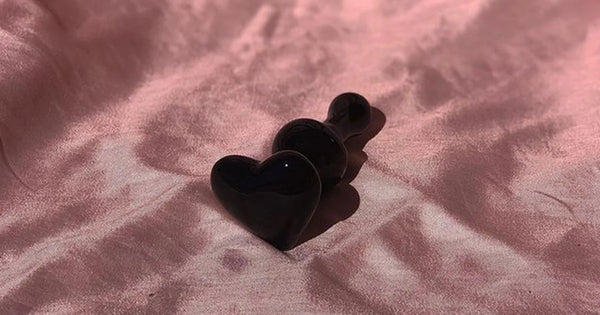 Shop JOUJOU: Icicles No. 74 - Black Heart GLASS BUTT PLUG