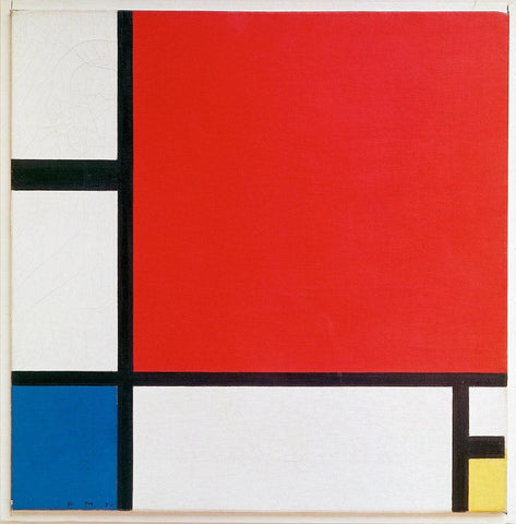 Composition with Red Blue and Yellow by Piet Mondrian