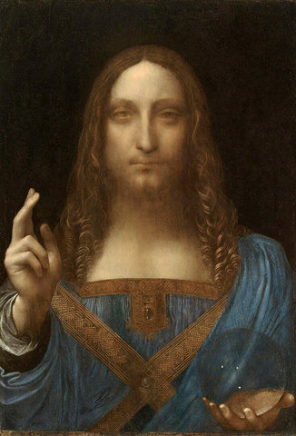 Salvator Mundi Painting by Leonardeschi and Leonardo da Vinci