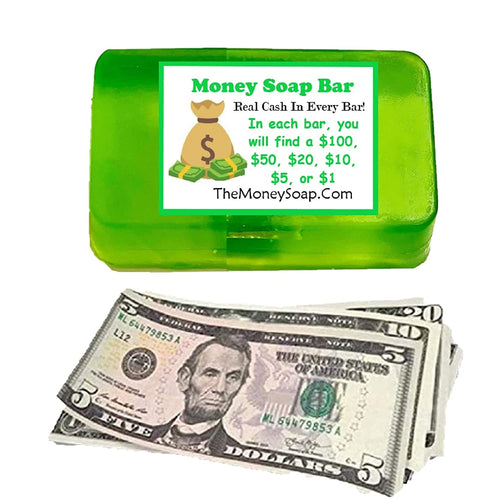 The Smiling Duck Real Cash Money Soap - Yellow Duckie Soap With Real Cash -  For