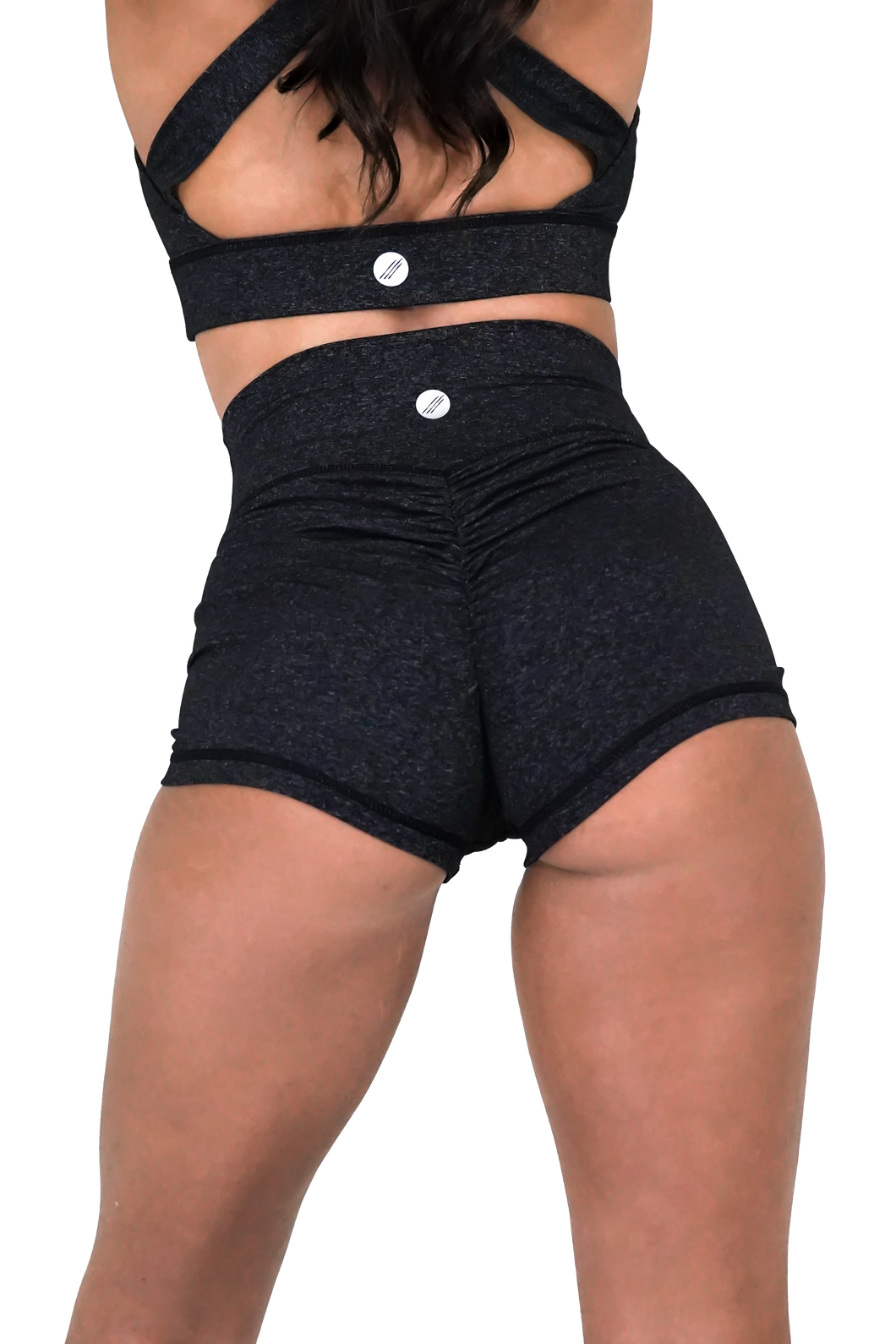 Scrunch Butt Shorts (Heathered Black) – Alpha Wear