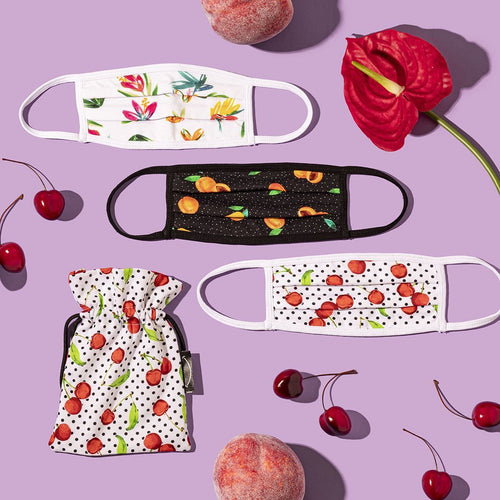 'Fruity and Floral' Trio including Mask Pouch