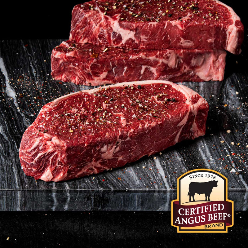 New York Strip Steak ~ Certified Angus Beef - Lombardi Brothers Meats