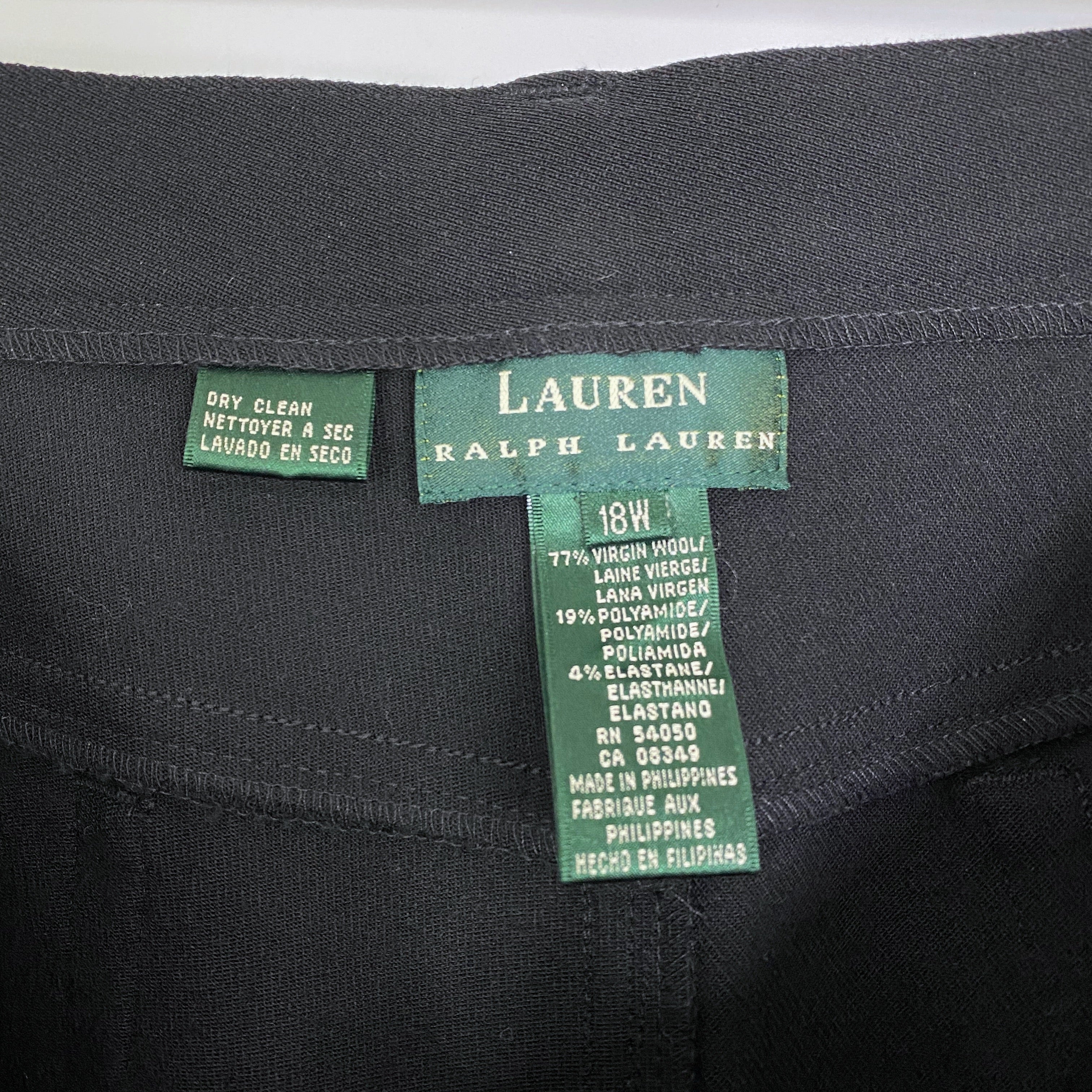 Lauren Ralph Lauren Black Wool Blend Tapered Leg Pants – The Daily Thrift