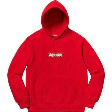 Supreme Bandana Box Logo Hoodie FW19 Light Baby Blue Size Medium