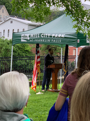 Marty speaking at the Mill City Park groundbreaking