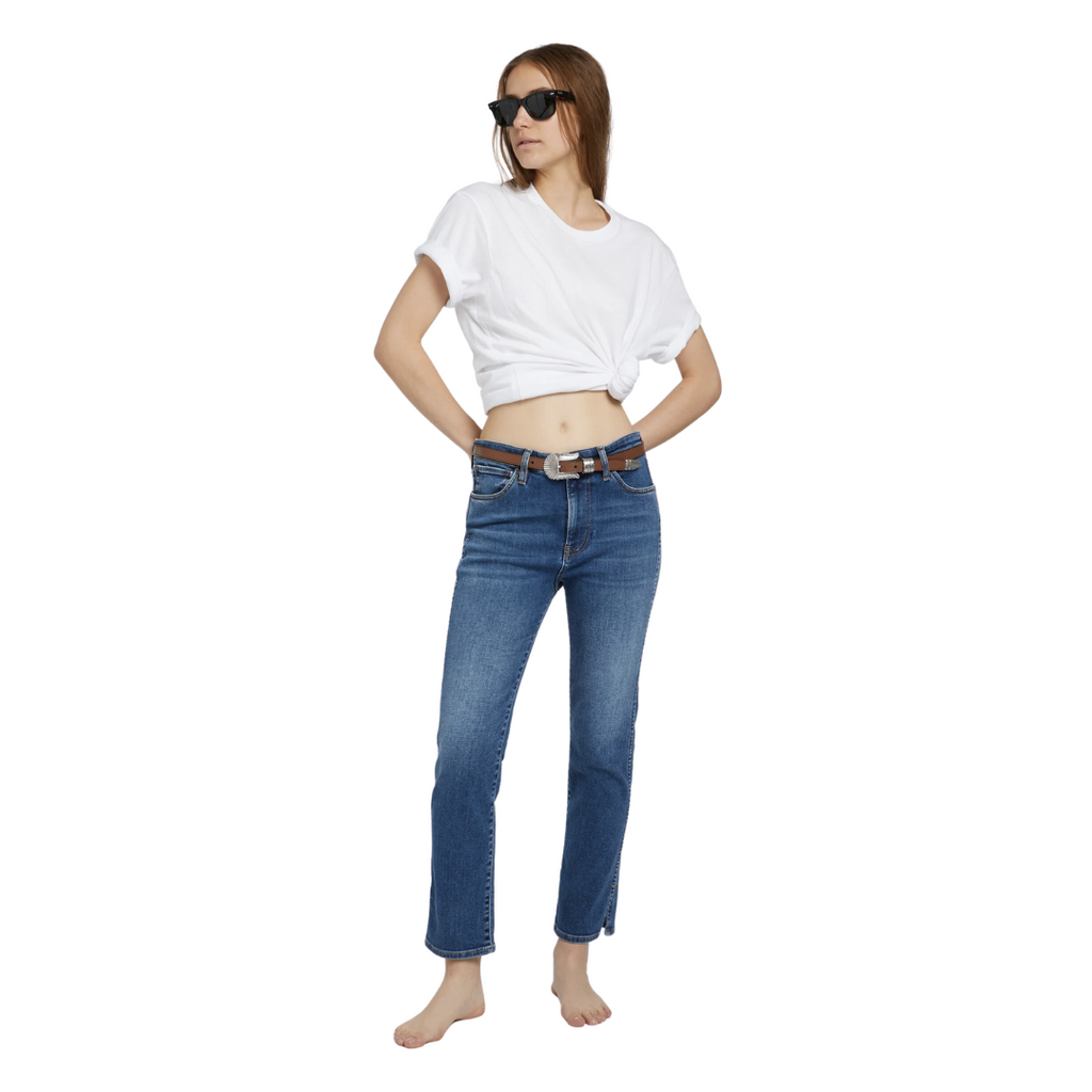 3x1 Denim Straight Authentic Crop Jean