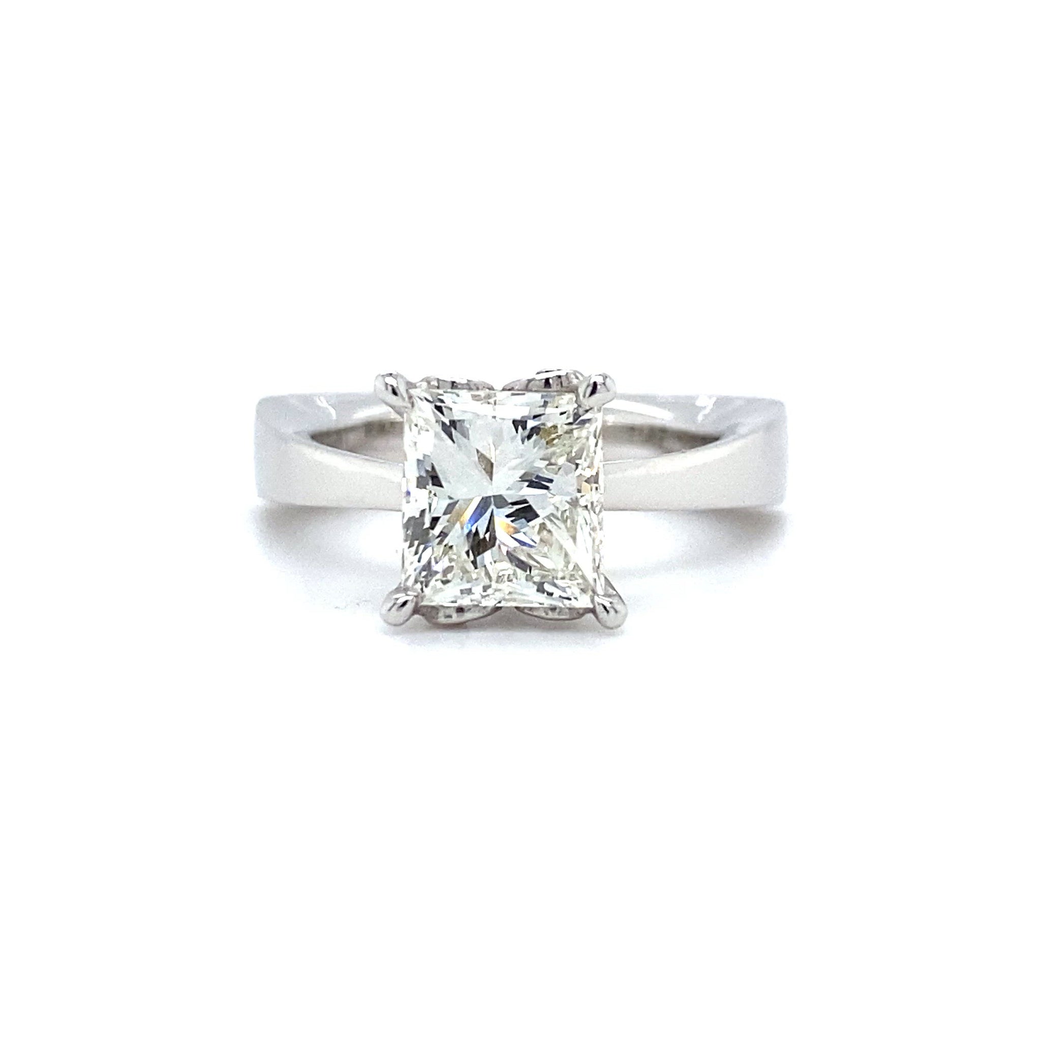 Anillo de compromiso exclusivo ✓ princesa 2.19 crt ✓ cuadrado Diamonds & Jewels Amsterdam