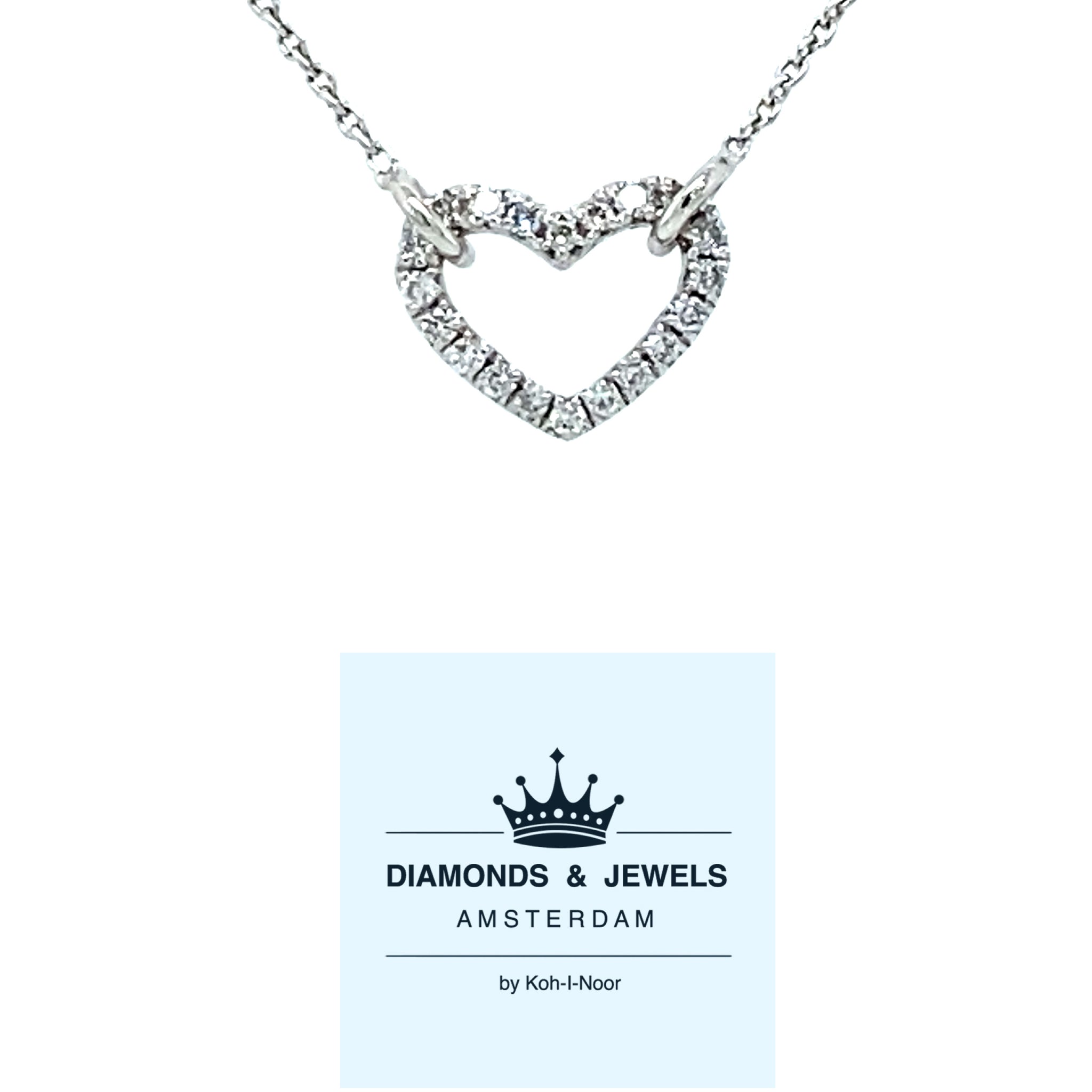 aspect Oneerlijk Encommium Goedkope ✓ Diamanten ✓ Hartjes Ketting ✓ Wit Goud – Diamonds & Jewels  Amsterdam