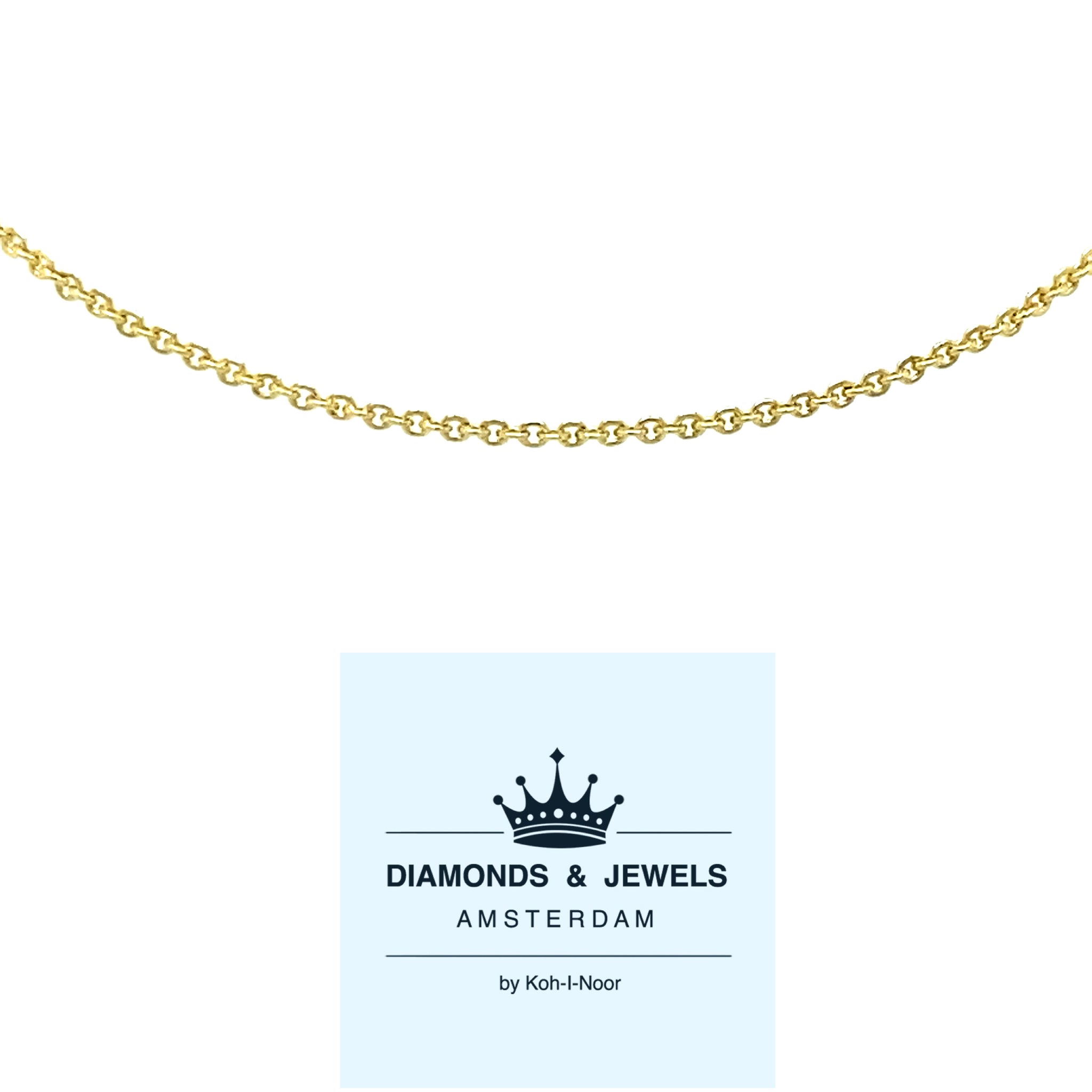 Gouden Ketting ✓ 14 karaat ✓ cm ✓ dikte 0.8 mm Diamonds & Jewels Amsterdam