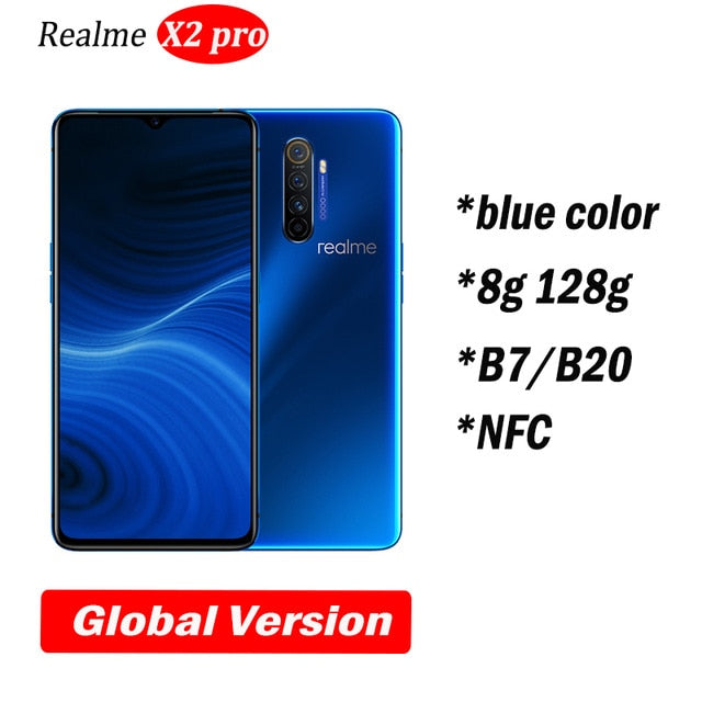 Realme X2 Pro X 2 Global Version Moblie Phone Snapdragon 855 Plus 64mp Fozilux