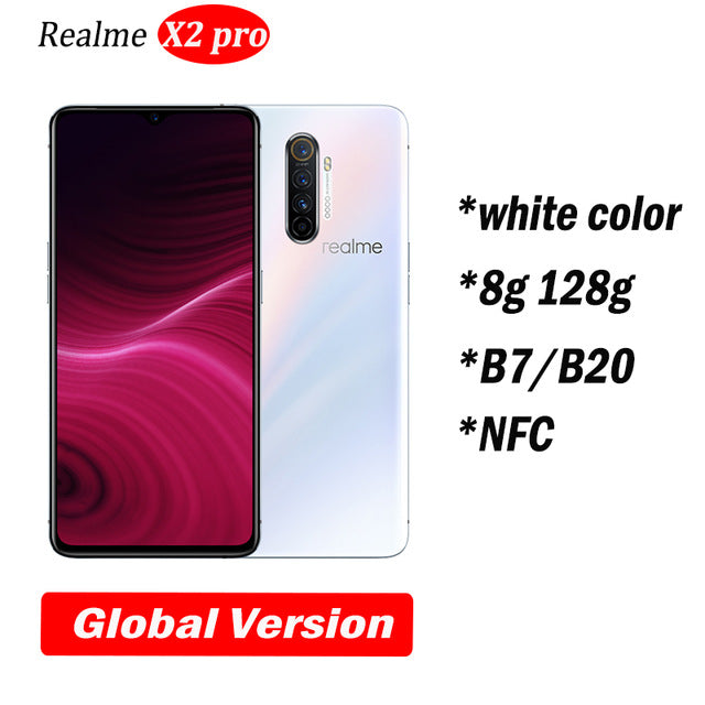 Realme X2 Pro X 2 Global Version Moblie Phone Snapdragon 855 Plus 64mp Fozilux