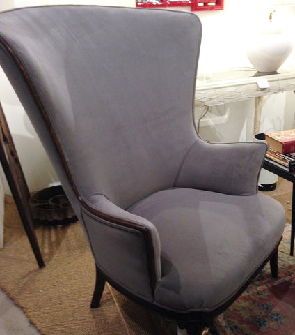 1930 S Butterfly Wing Back Chair New Upholstery Reposed Ny
