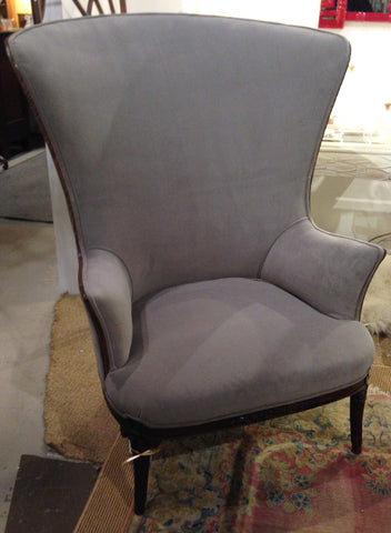 1930 S Butterfly Wing Back Chair New Upholstery Reposed Ny