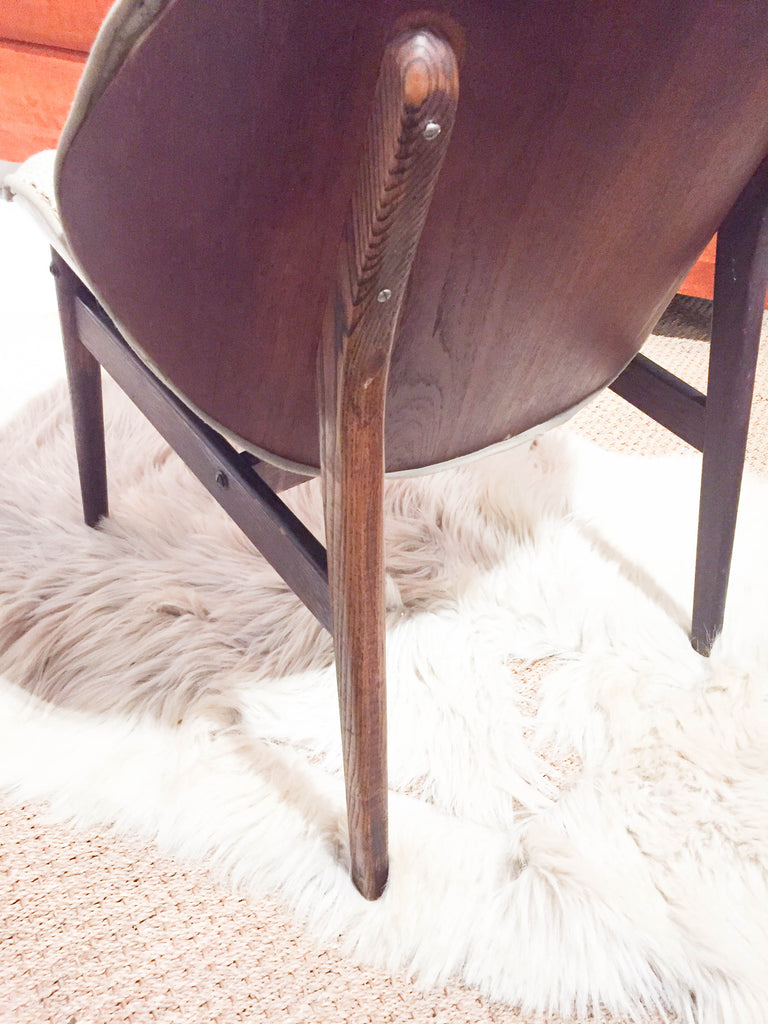 Mid Century Curved Back Lounge Chair - Reposed NY Vintage ...