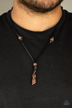 Load image into Gallery viewer, Midnight Meteorite - Copper urban necklace
