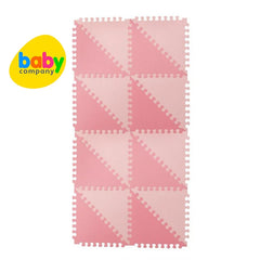 Baby World 40-piece Geo Triangle Playmat Set in Pink