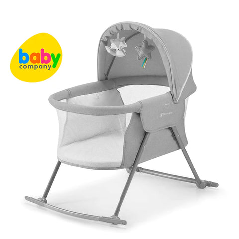 KinderKraft Lovi 3-in-1 Baby Travel Cot in Grey