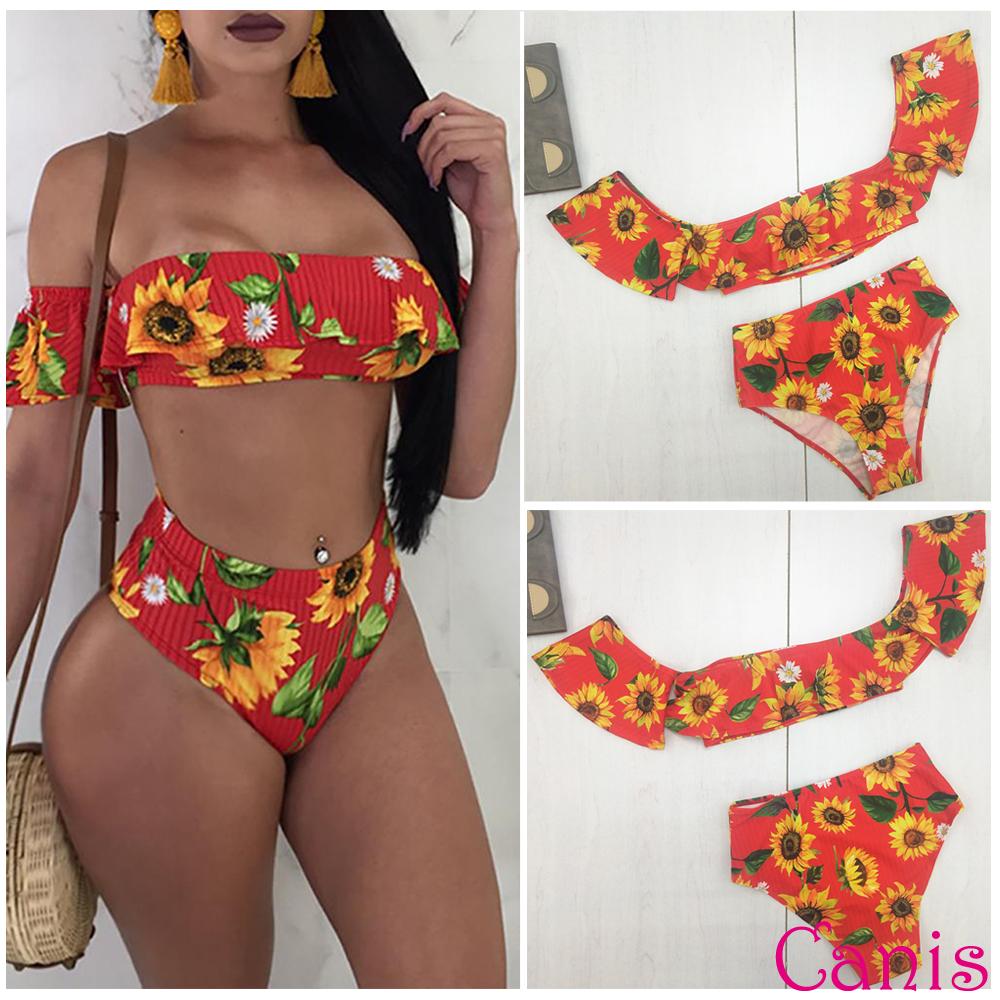 sunflower push up bikini