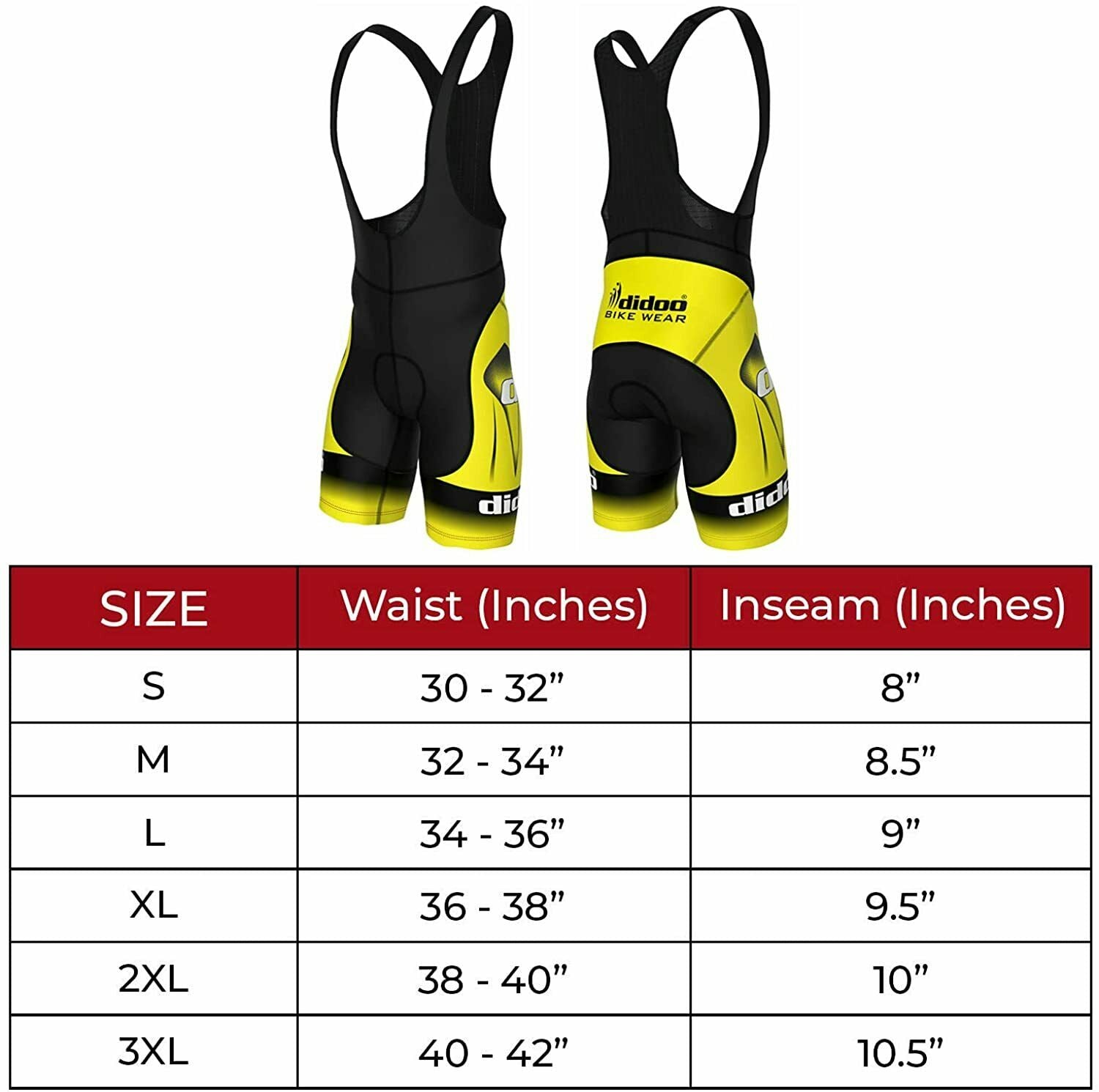 didoo cycling bib shorts