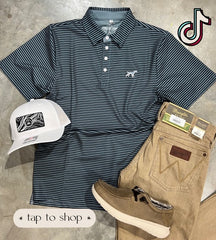 fieldstone black navy polo with wrangler khaki pant outfit