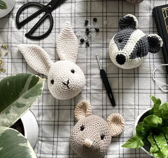 animal crochet heads