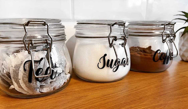 Laundry Container Labels/ Custom Labels for Jars and Bottles/ 