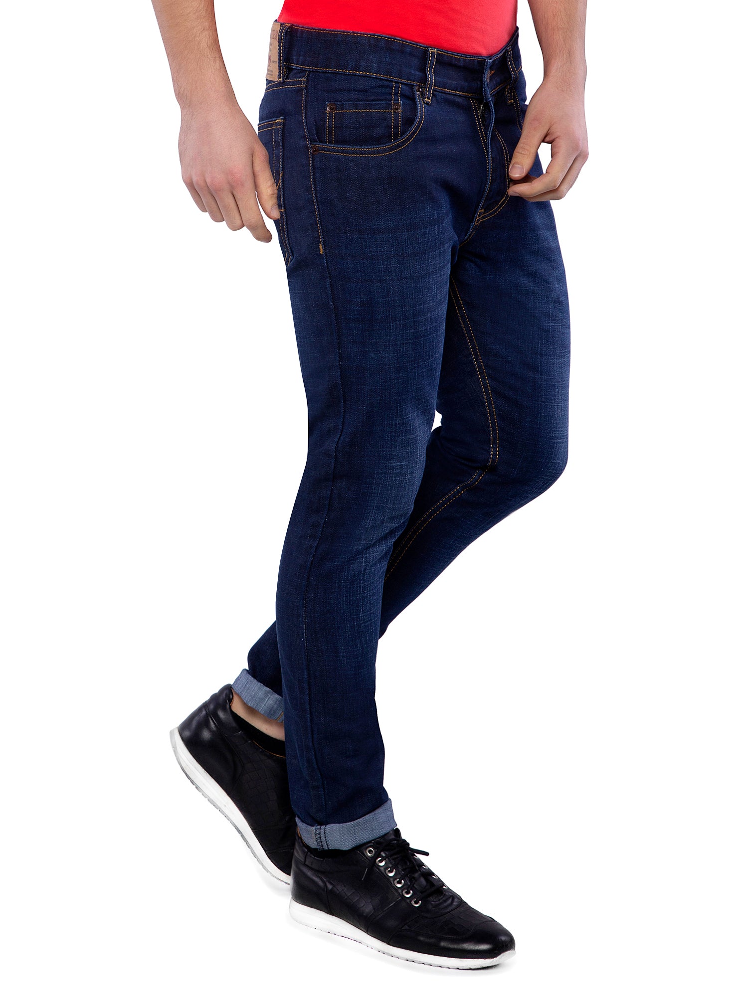 dark blue jeans mens slim fit