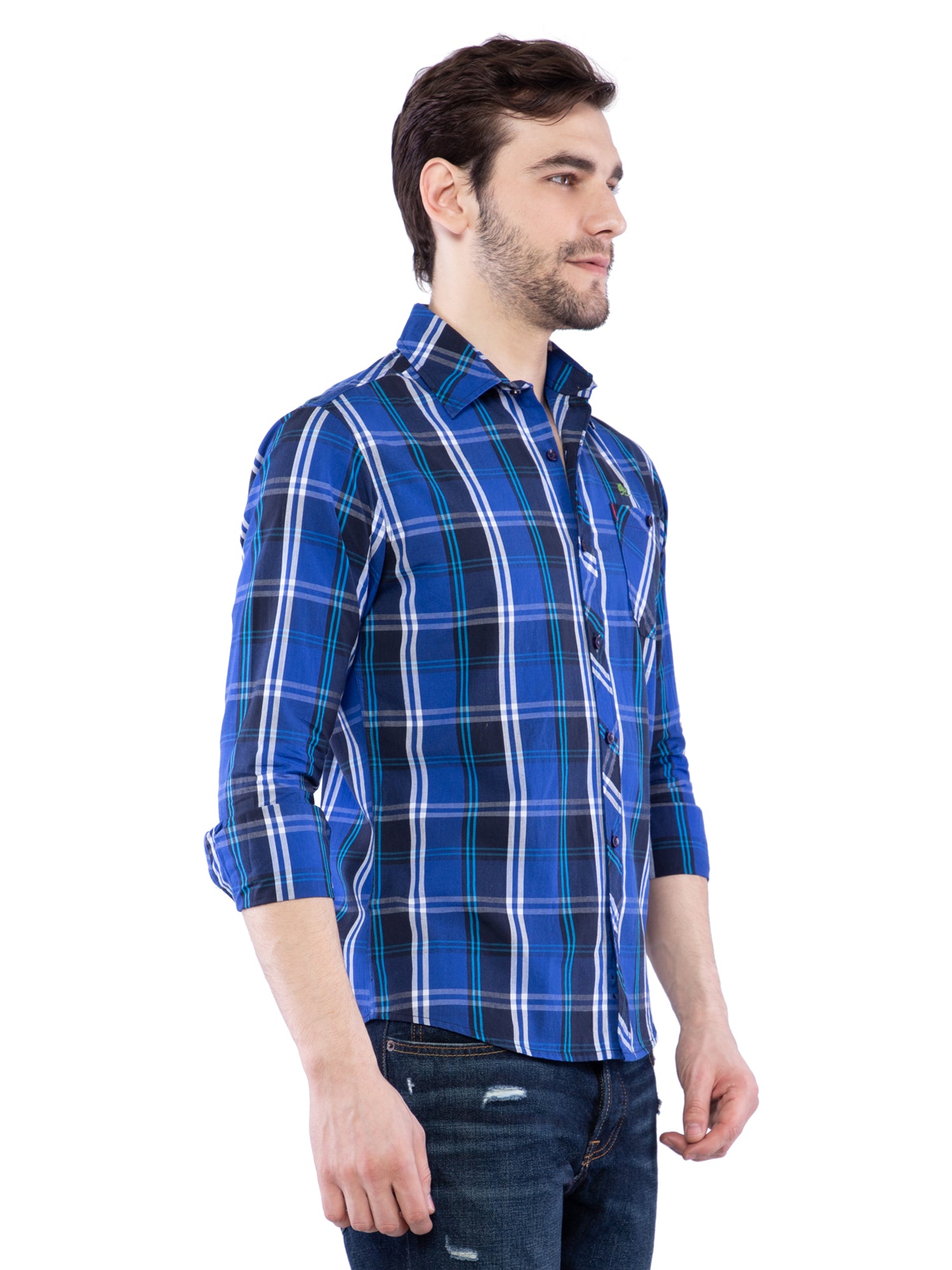 dark blue casual shirt