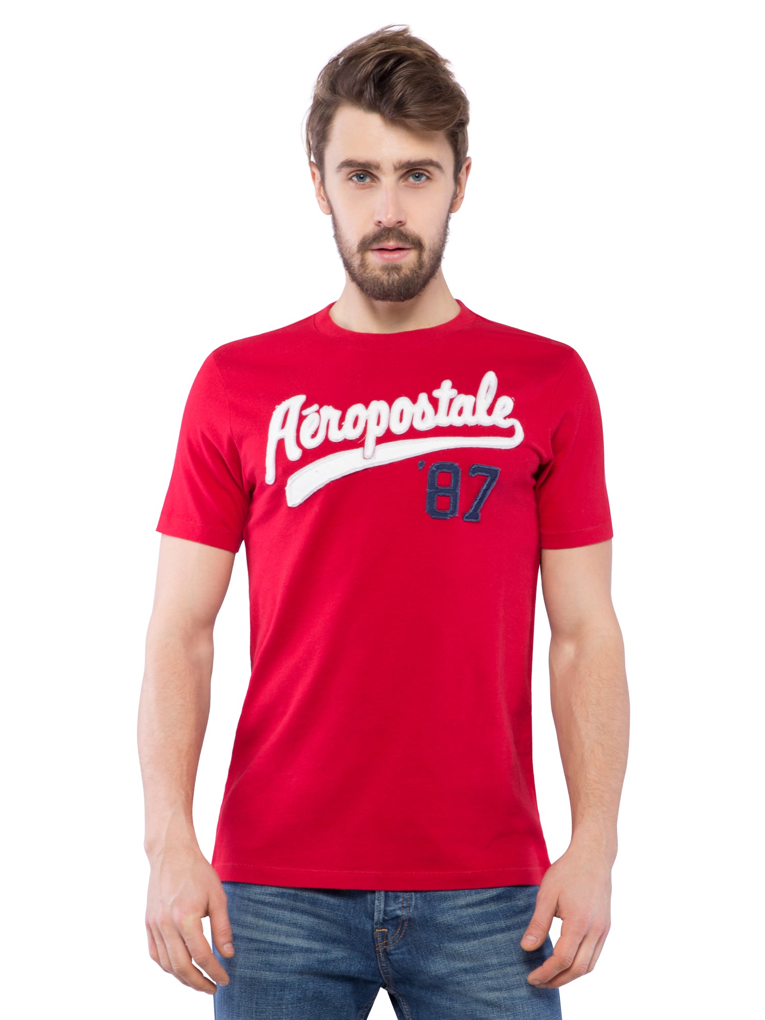 red aeropostale shirt