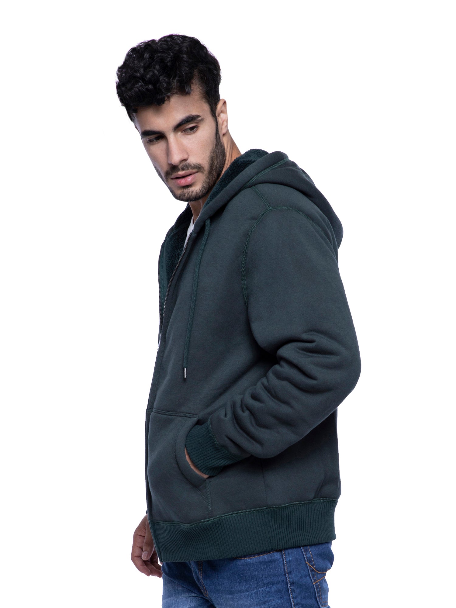 dark green hoodie mens