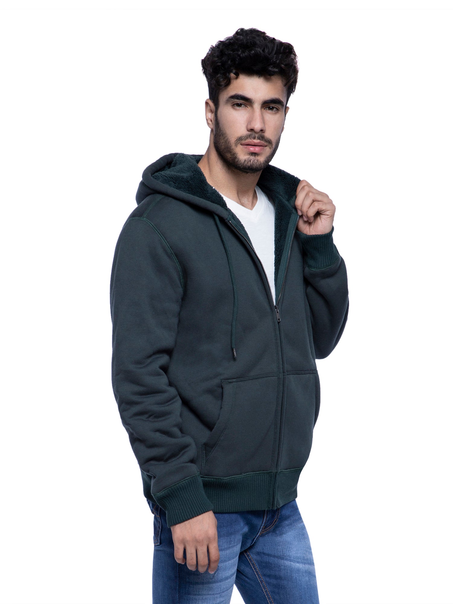 dark green hoodie mens