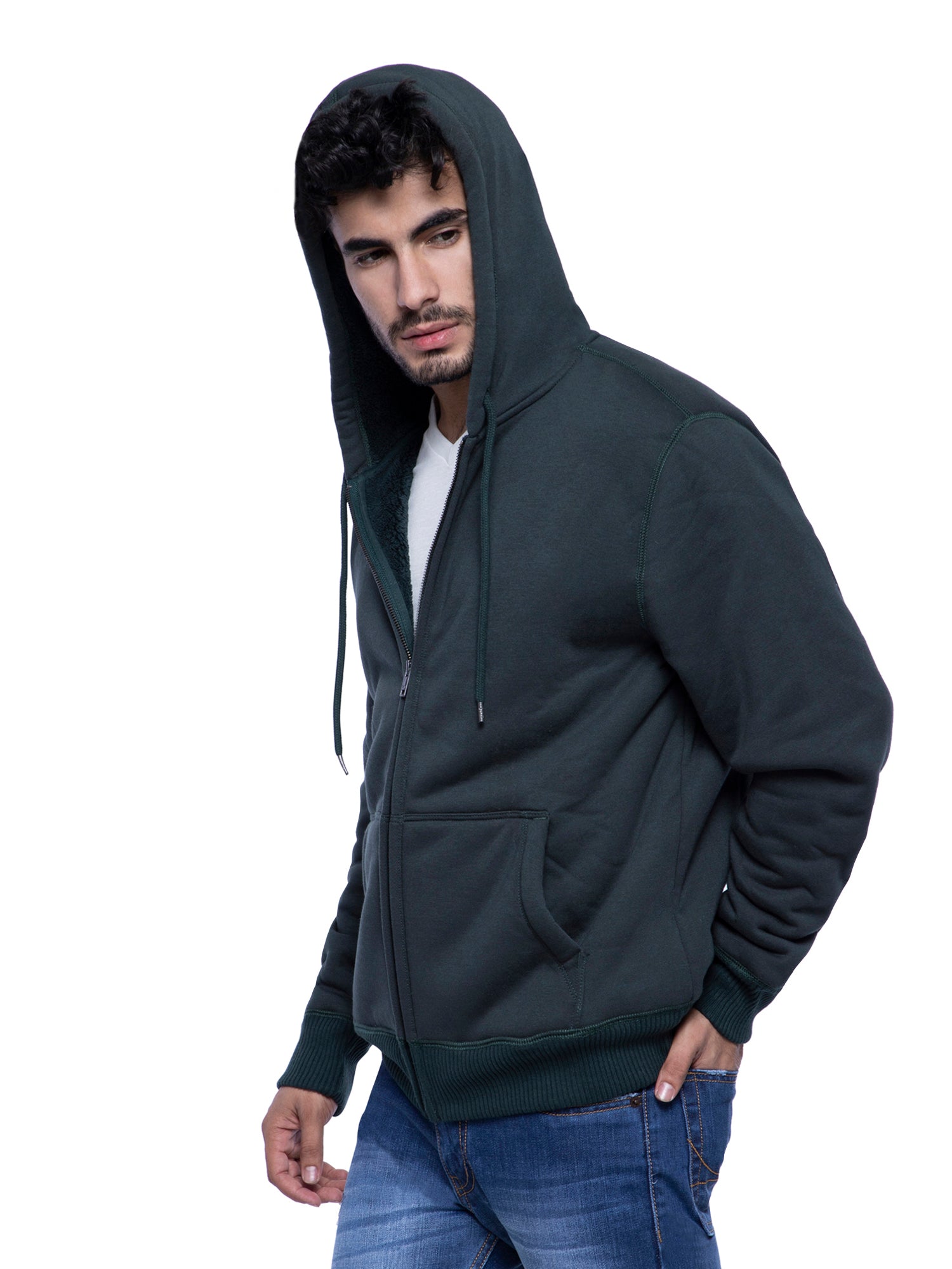 dark green hoodie mens