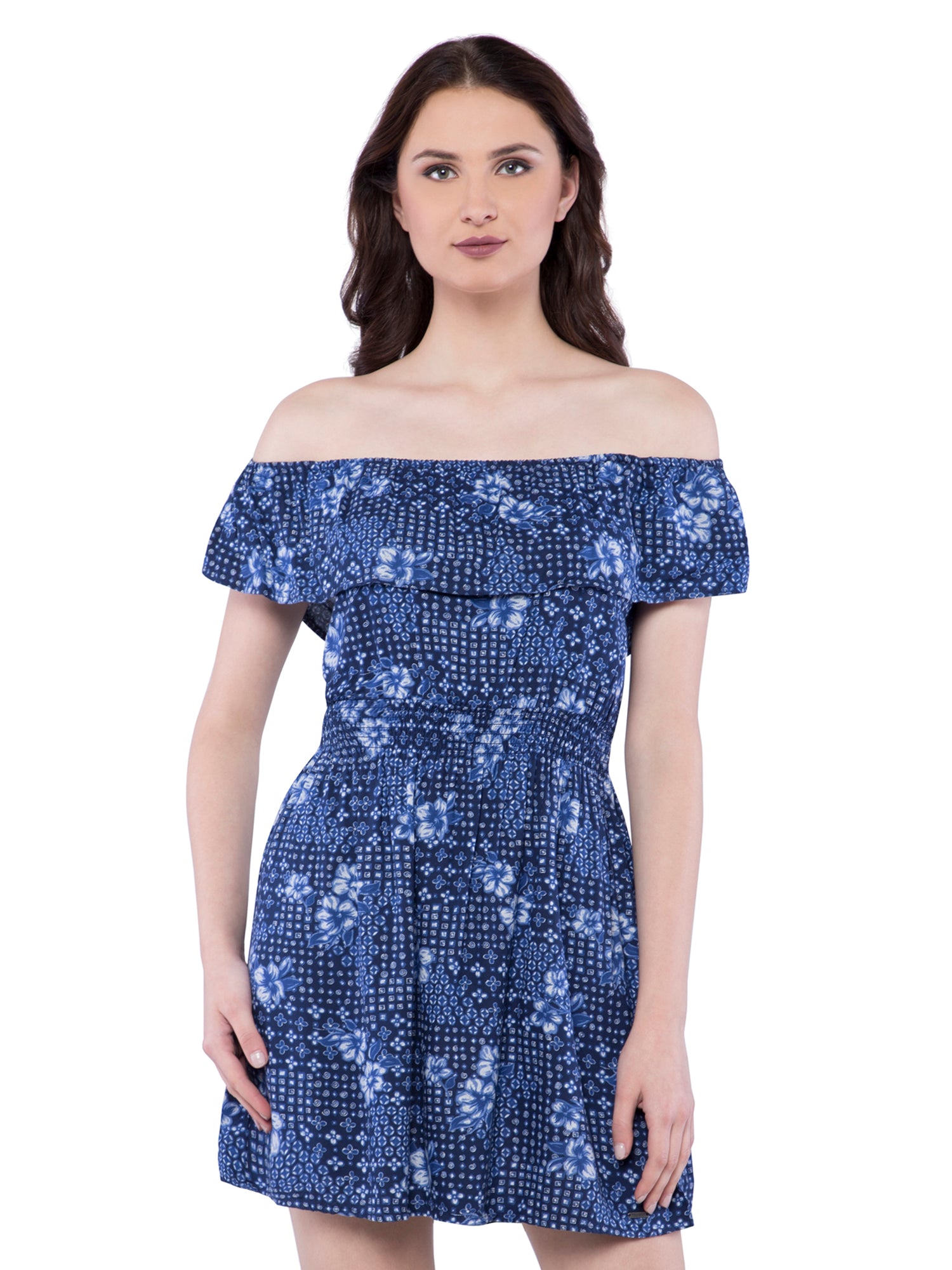 hollister blue lace dress