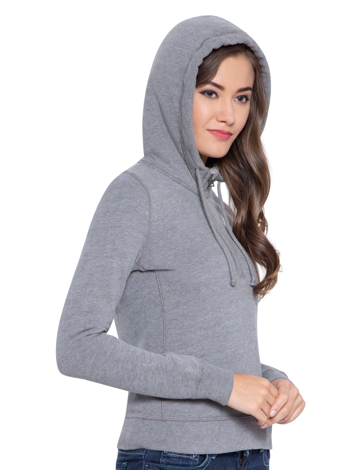hollister grey hoodie womens
