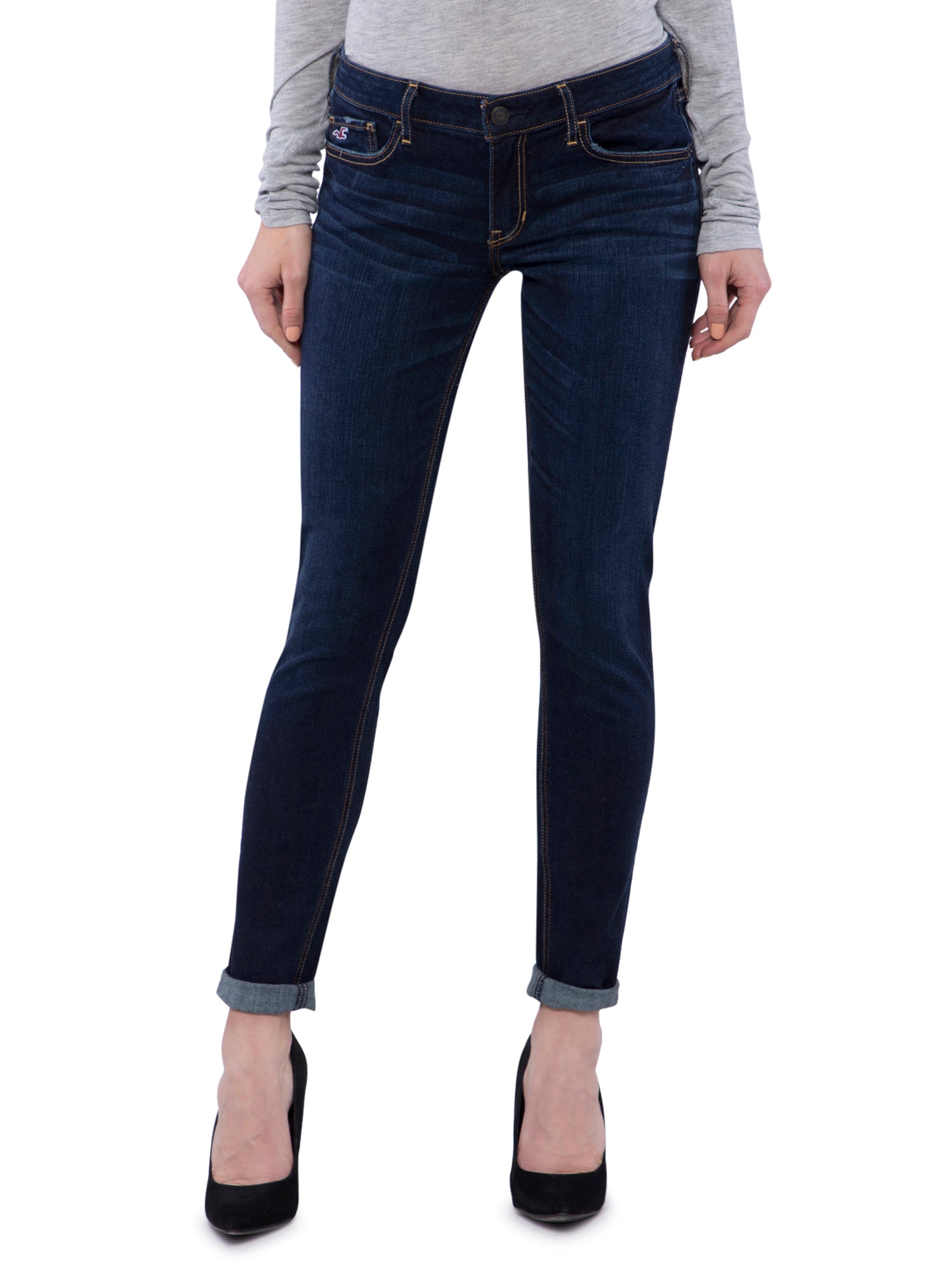 hollister womens black jeans